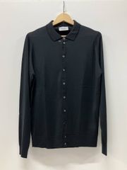 JOHN SMEDLEY ジョンスメドレー ハイゲージ ウール ニットシャツ カーディガン ブラック サイズL