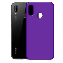 P20 Lite ケース  耐衝撃 シンプル さらさら ハード ケース 【Color】 パープルのサムネイル