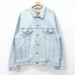 XL/古着 リーバイス Levis 70507 長袖 ジージャン メンズ 90s 大きいサイズ コットン 薄紺 ネイビー デニム spe 25sep11 中古 アウター Gジ