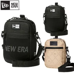 新品 NEWERA ニューエラ 正規品 ショルダー ポーチ バッグ ミニ ポケット コンパクト 斜め掛け カバン 鞄 ユニセックス メンズ レディース 無地 ロゴ サンドジャカード 黒 ブラック
