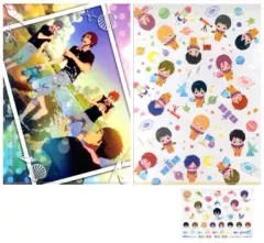 【中古】クリアファイル 集合(写真風) A4クリアファイル(2枚組)＆クリアステッカー 「タイトーくじ本舗 Free!-Eternal Summer-」 クリアファイル＆クリアステッカー賞