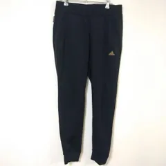 アディダス　adidas　スウェットパンツ　レディースXL　黒　ロゴ入り