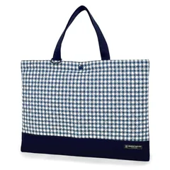 COLORFUL CANDY STYLE レッスンバッグ 男の子 女の子 キルティング 手提げ 通園 お稽古バッグ 子供用 チェック大・紺 N0230900 0