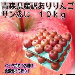 青森県産　家庭用訳あり　りんご　サンふじ　10kg　送料無料！