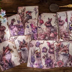 コラージュ 素材 デザインペーパー 詰め合わせ タグ 素材紙 紙もの 粘着性なし