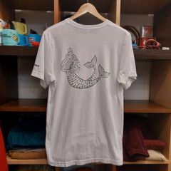 スターバックス STARBUCKS COFFEE 半袖 ロゴ プリントTシャツ 白T L 06C1804