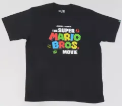 【中古】Tシャツ ロゴ グラフィックTシャツ ブラック XLサイズ 「ザ・スーパーマリオブラザーズ・ムービー × UT」