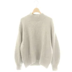 プラステ PLST 23AW エクストラファインメリノウールミドルゲージタートルネックセーター ニット L グレー /MI ■OS