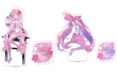 【中古】雑貨 全2種セット 桜ミク BIGクリアスタンド 「キャラクター・ボーカル・シリーズ01 初音ミク」