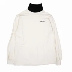 ノントーキョー NON TOKYO バックロゴ リブ ニット レイヤード タートルネック ロンT 長袖 Tシャツ カットソー F アイボリー ur68 