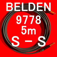 BELDEN 9778 Guitar Cable w/ Neutrik ゴールドメッキプラグ SS 5m