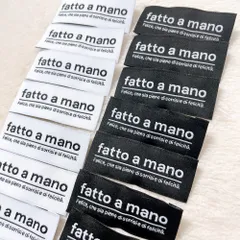 半額‼️SALE‼️T-14【小fatto a mano】各20枚 布タグ オリジナルタグ