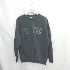 ◇ ⊇ XLARGE エクストララージ ロゴ刺繍 長袖 スウェットトレーナー サイズL ブラック系 メンズ E  【1502180081248】