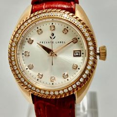 【訳あり品】Private Label　レザーベルト腕時計 20250624①