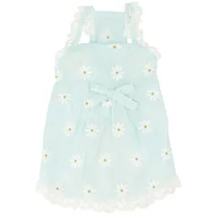 ☆ ブルー ☆ XSサイズ ☆ 可愛いペットウェア yonlyd ドッグウェア 春夏 キャットウェア ペットウェア ワンピース ドッグウエア キャミソール ワンピース ノースリーブ 袖なし 犬 イヌ いぬ 猫 ねこ ネコ フラワー リボン レース