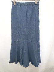 ◇ Θ LOWRYS FARM ローリーズファーム ロング マーメイド デニム スカート サイズM ネイビー系 レディース E  【1411130017216】