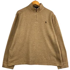 古着 ラルフローレン Ralph Lauren POLO RALPH LAUREN ESTATE RIB ハーフジップスウェットシャツ トレーナー メンズXL相当/eaa594854