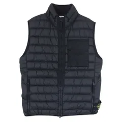 STONE ISLAND ストーンアイランド 6915G0424  G0124 GARMENT DYED MICRO YARN DOWN PACKABLE ダウンベスト ブラック系 L【中古】のサムネイル