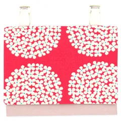 移動ポケット 女の子 あじさい レッド 移動 ポシェット クリップ付き シンプル ティッシュケース ポケット 移動 ポーチ 子供用 手作り ハンドメイド 女子 リボン 花柄 小花 お花 フラワー 花 あじさい 北欧 風 苺 ブルー ラベンダー ピンク