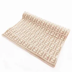 フェンディ FENDI 美品 ズッカ柄 ウール マフラー ストール 大判