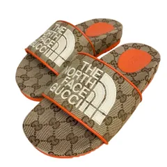 ♪　未使用品　GUCCI×THE NORTH FACE グッチ　ノースフェイス　GGキャンバス　サンダル 679947　サイズ37