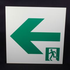 蓄光式誘導方向表示板 片面タイプ