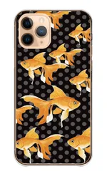 iPhone14 ケース カバー アイフォン14 スマホケース ハードケース 金魚 きんぎょ 魚 熱帯魚 夏 夏祭り 水玉 ドット おしゃれ 可愛い かわいい 綺麗 キレイ カラー04