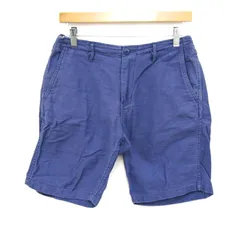 コーエン ショートパンツ ボトムス ワークパンツ コットン メンズ Lサイズ ブルー coen 【中古】