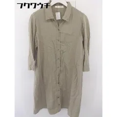 ◇ ◎ deux C ドゥ セー 七分袖 膝丈 ワンピース ベージュ系 レディース  【1108200000246】