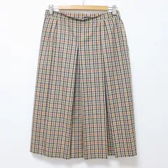 ダックス DAKS ヴィンテージ スカート ロング ボックスプリーツ チェック a934053n