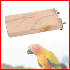 ペット用品 噛むおもちゃ 足場 小動物 スタンド 木製 ナチュラル 長方形 ステージ チンチラ ハムスター 止まり木 インコ