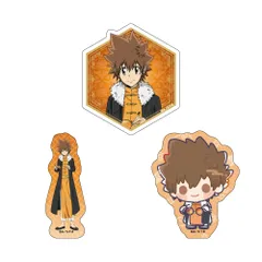 【新品/公式】家庭教師ヒットマンREBORN!_ステッカー3枚セット / 沢田綱吉 公式グッズ colleize