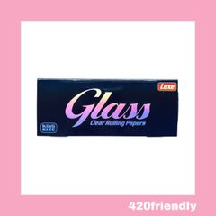 420friendly 透明セルロースローリングペーパー/ Luxe Glass Clear Rolling Papers KINGsize - グラス クリア ローリング ペーパー (キングサイズ)