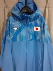 美品 mizuno ミズノ オーセンティック ストレッチクロスフーディ XL 日本代表 体操ジャパン着用モデル ムゲンパック