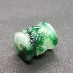 本翡翠　氷種六字真言ブレスレット 本翡翠氷種六字真言ブレスレット