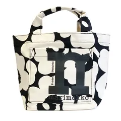 マリメッコ marimekko トートバッグ 2023FALL MONO MINI UNIKKO モノ ミニ ウニッコ レディース ブラック×オフホワイト 92197 908