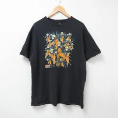XL/古着 リップルジャンクション 半袖 Tシャツ メンズ アニメ ナルト疾風伝 うずまきナルト クルーネック 黒 ブラック 25jun20 中古