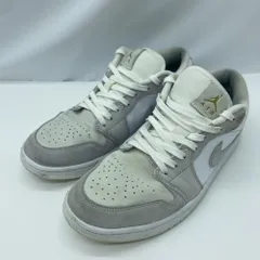 【中古】NIKE AIR JORDAN 1 LOW Paris 2024 27.5cm CV3043-100 ジョーダン グレー ホワイト[19]