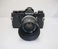 ☆完全動作☆オリンパス OM-1 ブラック 50mmF1.8＃168 修理完成：オリンパスOM-1初期型ブラック＋ズイコー50mmF1.8