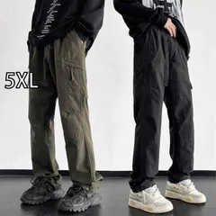 [5XL]メンズ ファッション 服 オシャレ シンプル 大人 かっこいい 大きいサイズ ストリート 紳士服 アサルト パンツ 夏 薄手 ストレート ハイキング 冷感 スーツ カジュアル