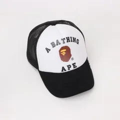 新品未使用 bapesta A BATHING APE メッシュ　ロゴ　キャップ 帽子