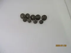 中学生　学生服　ボタン　 前ボタン10個、袖ボタン８個　合計１８個