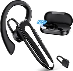 Bluetoothヘッドセット Bluetoothイヤホン Bluetooth5.3 片耳 耳掛け式 最大96時間連続使用