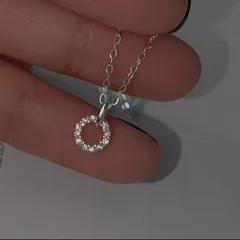 X344  ネックレス レディース 韓国 シルバー  小ぶり プレゼント