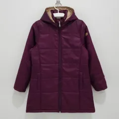 New Balance(ニューバランス) レディース ダウンジャケット ロング丈 ダウン コート ジップアップパーカー フード付き ブルゾン 軽量 M