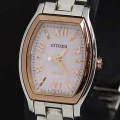 シチズン ウィッカ E031-S064422 ソーラー ピンク文字盤 レディース腕時計 AOY 2000000 NSK