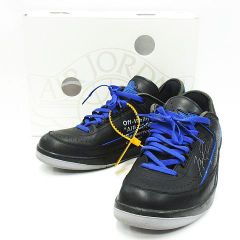 NIKE × OFF-WHITE ナイキ オフホワイト AIR JORDAN 2 RETRO LOW SP エアジョーダン 2 レトロ ローカットスニーカー ブラック メンズ US11 29cm DJ4375-004 ★2736 MF00001-0507②