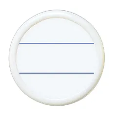 （まとめ買い）コクヨ 丸型名札 安全ピン・クリップ両用タイプ 直径50mm 白 ナフ-15W 【10個セット】