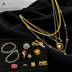 鑑定済】ニナリッチ クレージュ ネックレス イヤリング 4点 セット 
