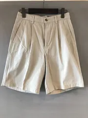 eddie bauer エディーバウアー Classic Fit ２タック ワイドチノショーツ ハーフパンツ 短パン アイボリー〜オフホワイト メンズ W29